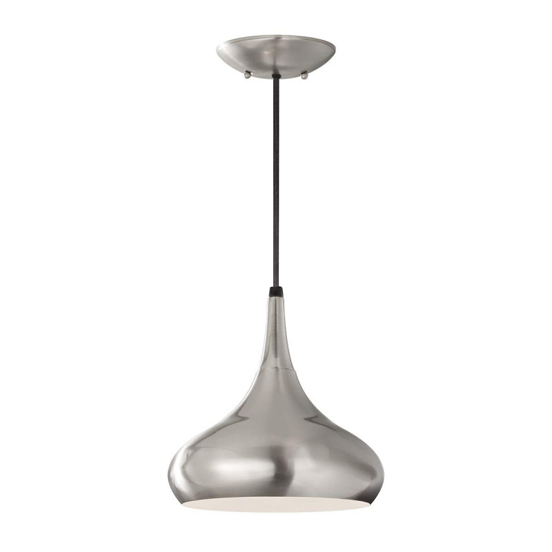Suspension moyenne Beso 1 lumière - Acier brossé