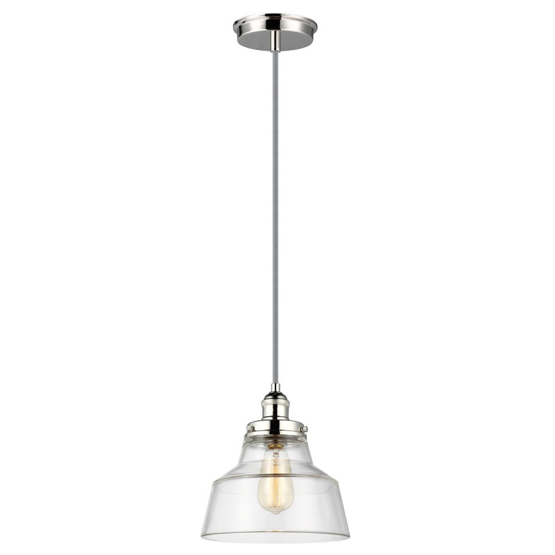 Suspension Baskin 1 lumière - Nickel poli