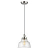 Suspension Baskin 1 lumière - Nickel poli