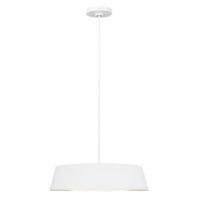 Suspension Asher 5 lumières - Blanc mat