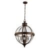 Lustre Adams 4 lumières - Bronze anglais