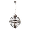 Lustre Adams 4 lumières - Nickel antique