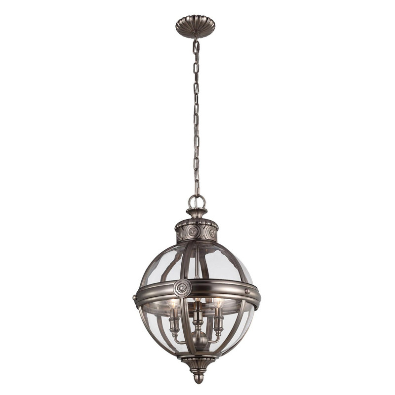 Lustre Adams 3 lumières - Nickel antique