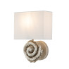 Swirl Applique Murale 1 Lumière Large - Os blanc