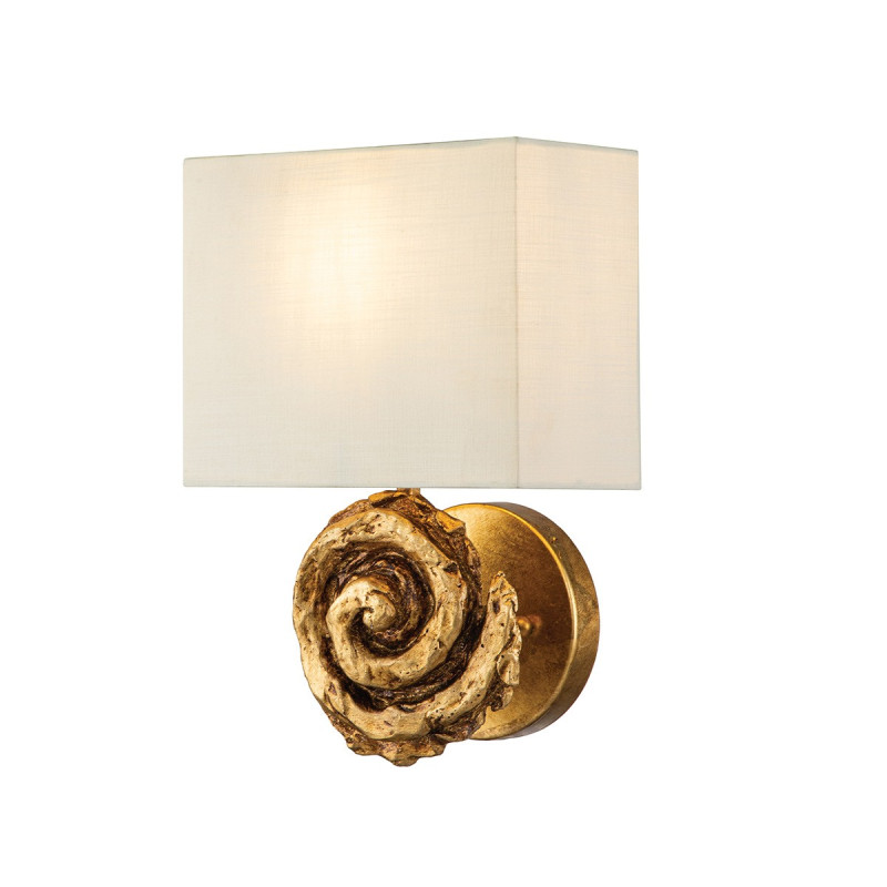 Swirl  Applique Murale 1 Lumière Large - Feuille d'or