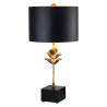 Camilia Lampe à poser 1 Lumière - Or Antique et Noir