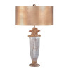 Lampe de table Bienville 1 lumière - Argent/or et marron