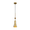 Etoile Suspension Small 1lumière - Laiton Vieilli et Feuille d'Or