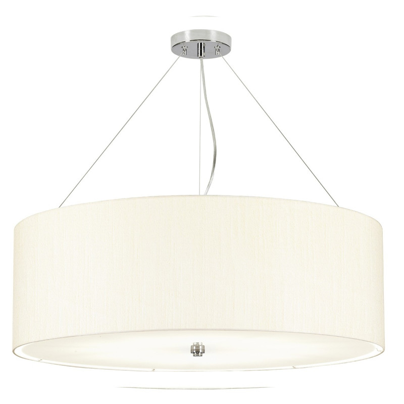 "Suspension avec plaque de plafond en chrome poli Pearce 34"""