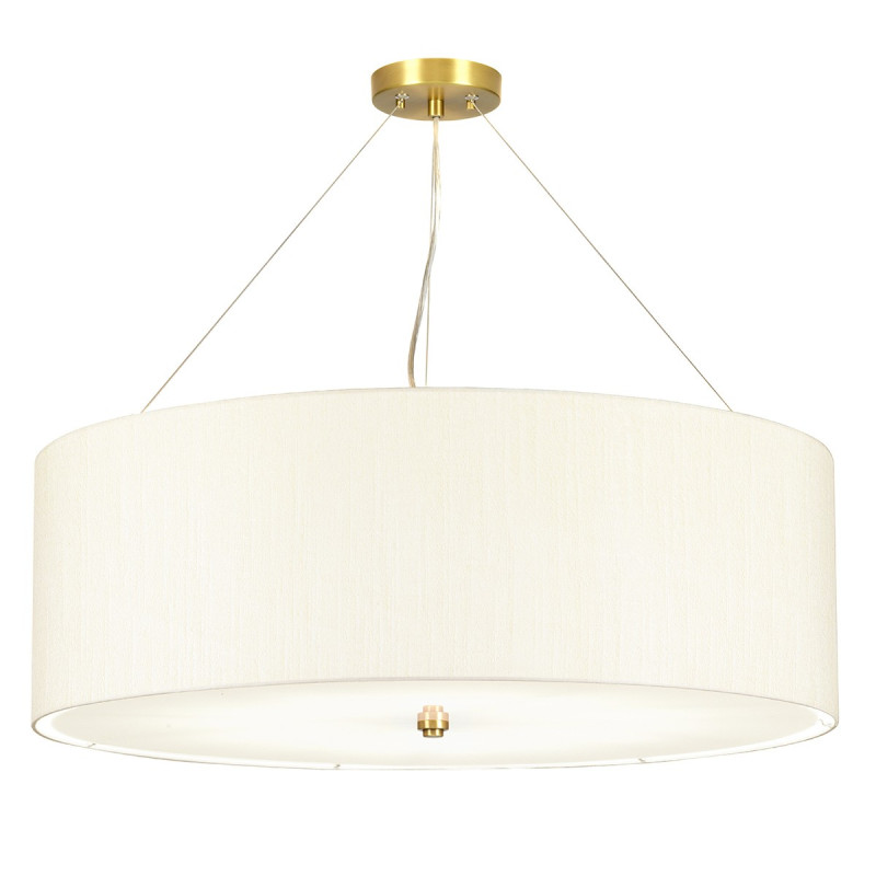 "Suspension avec plaque de plafond en laiton vieilli Pearce 34"""