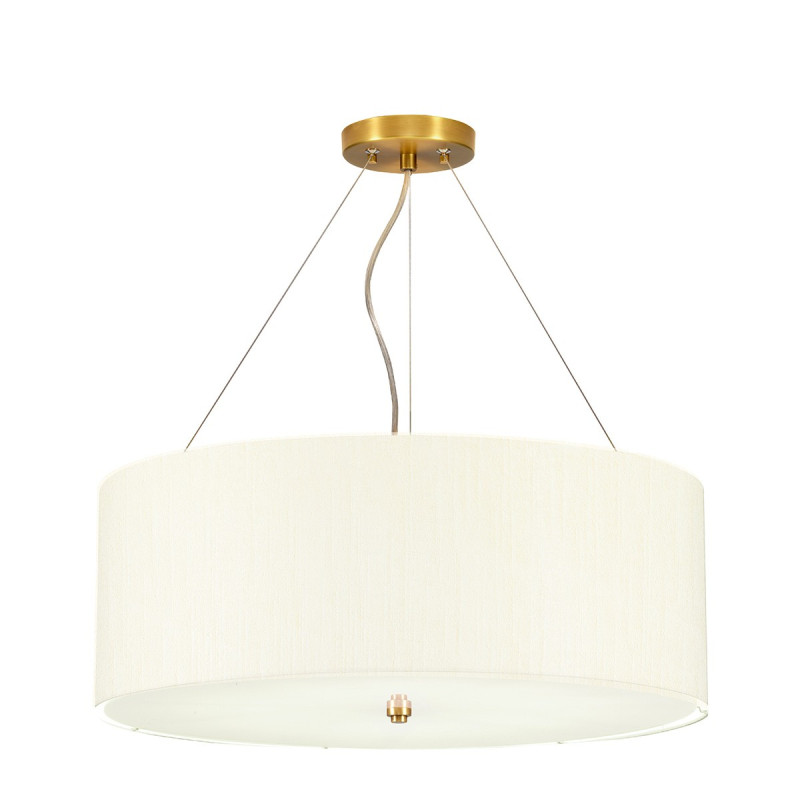 "Suspension avec plaque de plafond en laiton vieilli Pearce 22"""