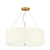 "Suspension avec plaque de plafond en laiton vieilli Pearce 22"""
