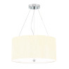 "Suspension avec plaque de plafond en chrome poli Pearce 18"""