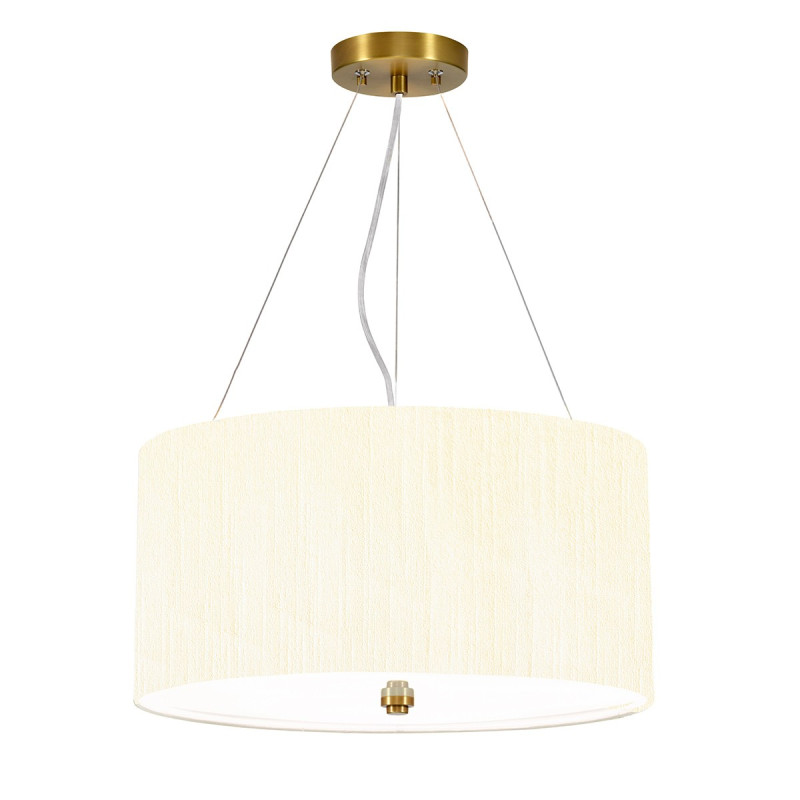 "Suspension avec plaque de plafond en laiton vieilli Pearce 18"""