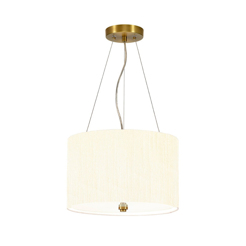 "Suspension avec plaque de plafond en laiton vieilli Pearce 14"""