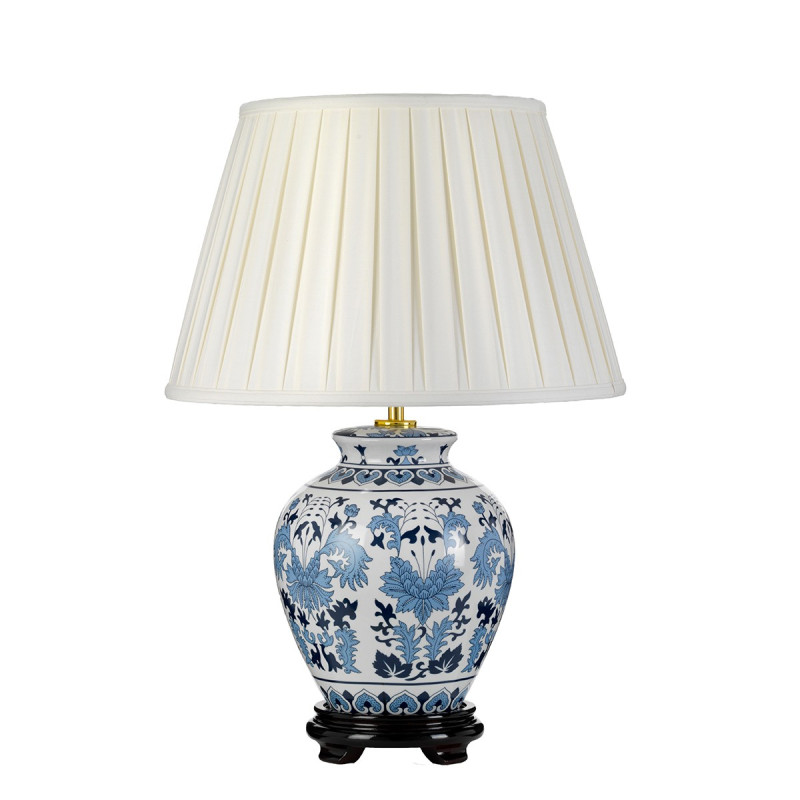 Lampe de table avec abat-jour Grand empire Linyi 1 lumière