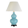 Lampe gourde Grand empire Harbin 1 lumière - Bleu œuf de canard