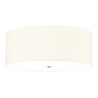 "Plafonnier avec fleuron en chrome poli Fletcher 26"""