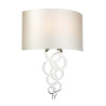 Grande applique murale Curtis 2 lumières - Chrome poli