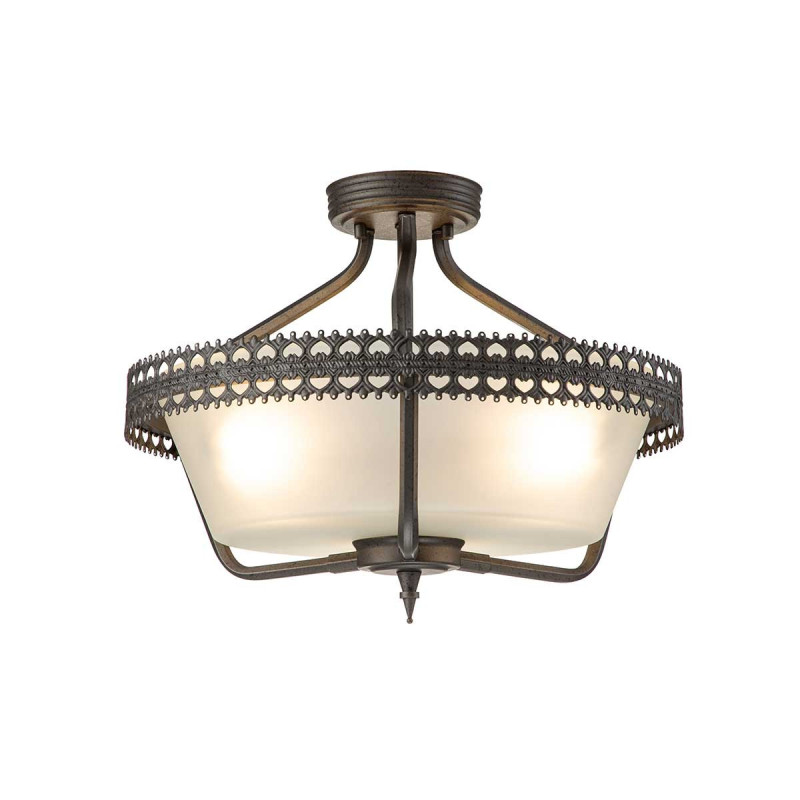 Semi-plafonnier/Suspension Crown 3 lumières