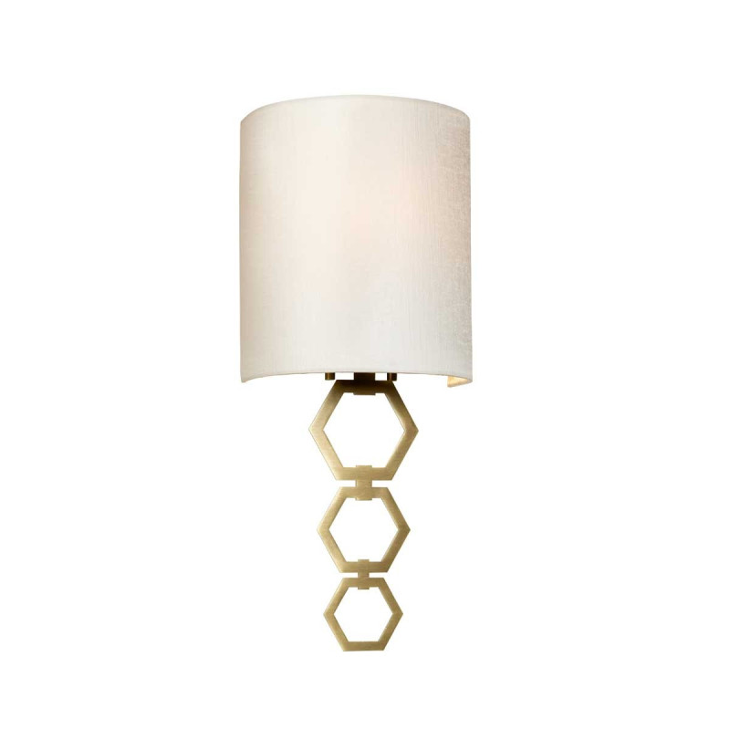 Petite applique murale Clark 1 lumière - Laiton vieilli