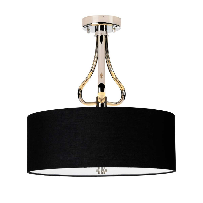 Semi-plafonnier Falmouth 3 lumières - Chrome poli