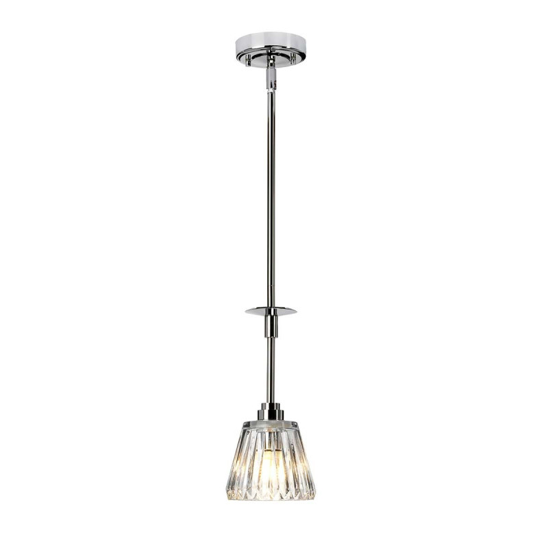 Suspension Agatha 1 lumière - Chrome poli