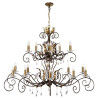 Lustre Amarilli 15 lumières - Bronze