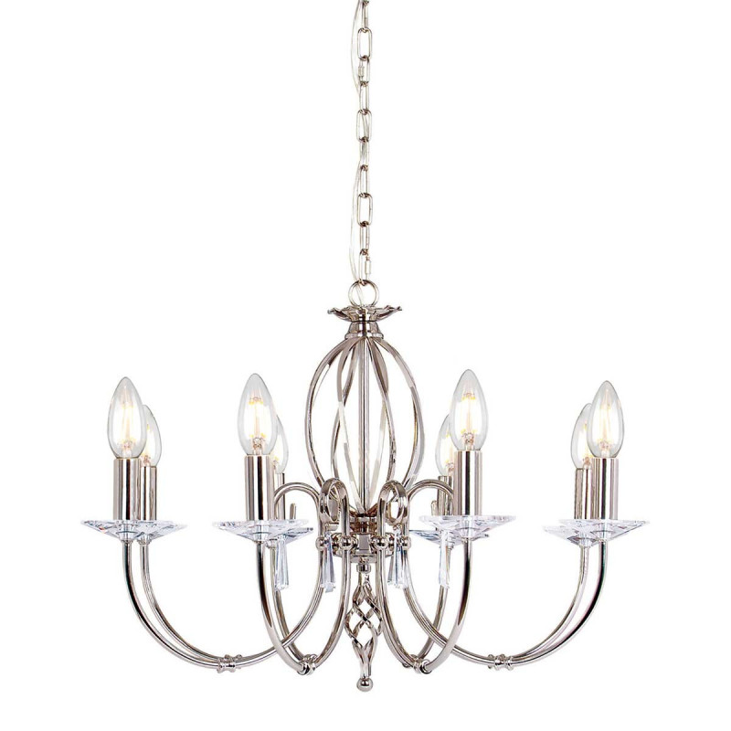 Lustre Aegean 8 lumières - Nickel poli