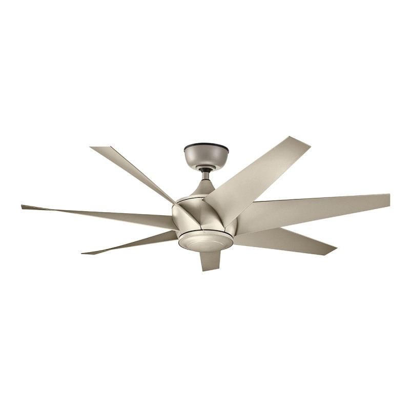 Lehr II - 54in / 137cm Fan - Argent satiné antique