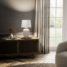 Lampe de table Bexley 1 lumière - Blanc et laiton brossé Elstead