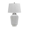 Lampe de table Bexley 1 lumière - Blanc et nickel poli Elstead