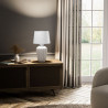 Lampe de table Bexley 1 lumière - Blanc et nickel poli Elstead