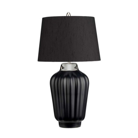 Lampe de table Bexley 1 lumière - Noir et nickel poli Elstead
