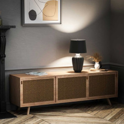 Lampe de table Bexley 1 lumière - Noir et nickel poli Elstead