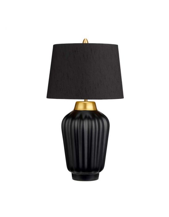 Lampe de table Bexley 1 lumière - Noir et laiton brossé Elstead