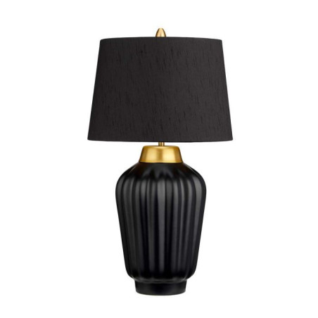 Lampe de table Bexley 1 lumière - Noir et laiton brossé Elstead