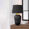 Lampe de table Bexley 1 lumière - Noir et laiton brossé Elstead