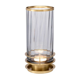 Lampe de table Arno - fumé - Laiton vieilli Elstead