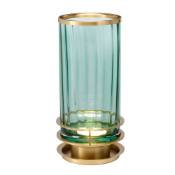 Lampe de table Arno - Vert - Laiton vieilli Elstead