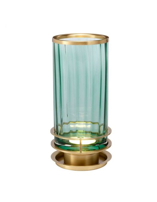 Lampe de table Arno - Vert - Laiton vieilli Elstead