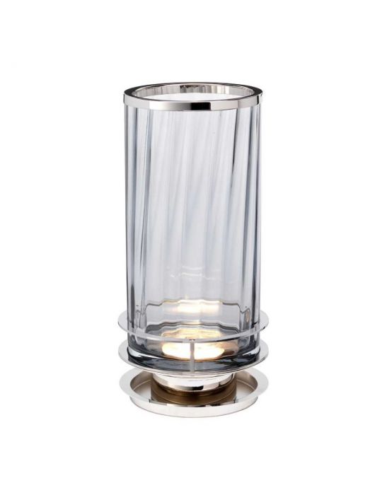 Lampe de table Arno - fumé - Nickel poli Elstead