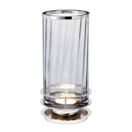 Lampe de table Arno - fumé - Nickel poli Elstead
