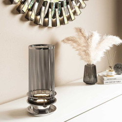 Lampe de table Arno - fumé - Nickel poli Elstead