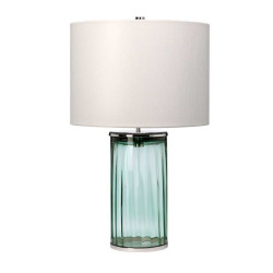 Lampe de table Reno - Vert - Nickel poli Elstead 