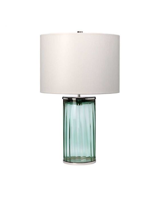 Lampe de table Reno - Vert - Nickel poli Elstead 
