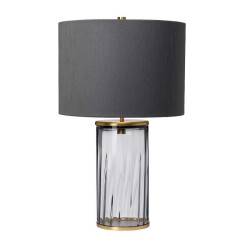 Lampe de table Reno - fumé - Laiton vieilli Elstead