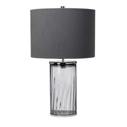 Lampe de table Reno - fumé - Nickel poli Elstead