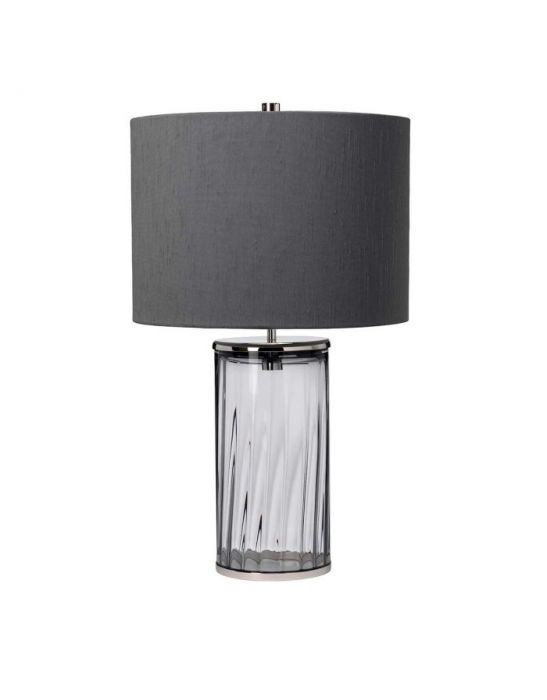 Lampe de table Reno - fumé - Nickel poli Elstead