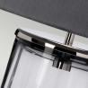 Lampe de table Reno - fumé - Nickel poli Elstead
